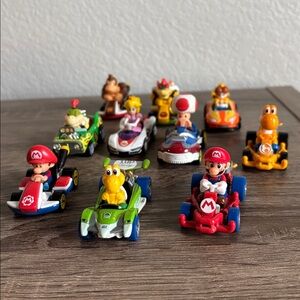 Bulk Set of 10 Mario Kart Racing Toys